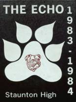 Staunton High School 1984 yearbook cover photo