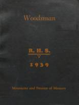 Richwood High School 1939 yearbook cover photo