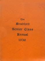 Bradford High School 1936 yearbook cover photo