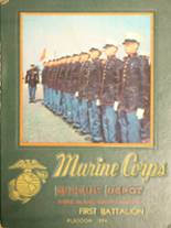 US Marine Corps Basic Training School 1964 yearbook cover photo