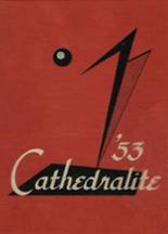 Cathedral High School 1953 yearbook cover photo