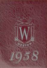 Weston High School 1958 yearbook cover photo