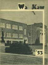 Wamego High School 1953 yearbook cover photo