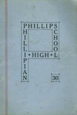 Phillips High School 1930 yearbook cover photo