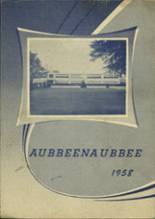 Aubbeenaubbee High School 1958 yearbook cover photo
