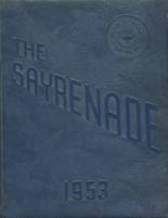 Sayre High School 1953 yearbook cover photo