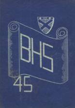 Burrillville High School 1945 yearbook cover photo