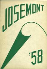 St. Joseph Central Catholic High School 1958 yearbook cover photo