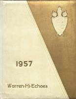Warren High School 1957 yearbook cover photo