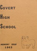 Covert High School 1963 yearbook cover photo