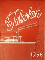 New Kensington High School 1958 yearbook cover photo