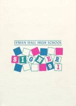 Lyman Hall High School 1991 yearbook cover photo