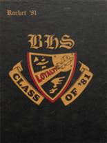 Belleville High School 1981 yearbook cover photo