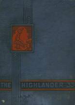 Highland Park High School 1933 yearbook cover photo