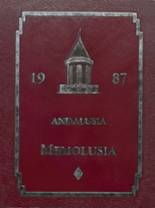 Andalusia High School 1987 yearbook cover photo