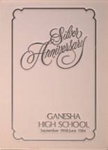 1984 Ganesha High School Yearbook from Pomona, California cover image