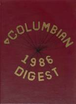 Columbia High School 1986 yearbook cover photo