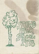 Stowe High School 1978 yearbook cover photo