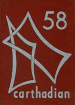 1958 Carthage High School Yearbook from Carthage, New York cover image