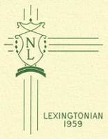 New Lexington High School 1959 yearbook cover photo