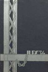 Woodland High School 1936 yearbook cover photo