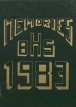 Bronson Junior Senior High School 1983 yearbook cover photo