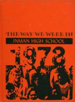 Inman High School 1978 yearbook cover photo
