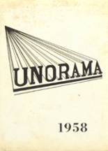 Union High School 1958 yearbook cover photo