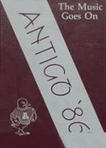 Antigo High School 1986 yearbook cover photo