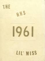 Hattiesburg High School 1961 yearbook cover photo
