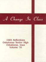 Oskaloosa High School 1985 yearbook cover photo