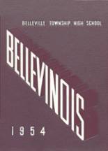 Belleville Township High School 1954 yearbook cover photo