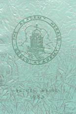 Gould Academy 1953 yearbook cover photo