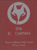 Jefferson High School 1974 yearbook cover photo