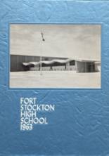 Ft. Stockton High School 1963 yearbook cover photo