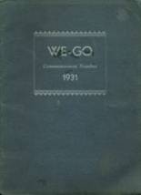 West Chicago Community High School 1931 yearbook cover photo