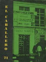 St. Mary's High School 1971 yearbook cover photo