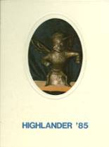 Highland High School 1985 yearbook cover photo