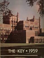 Evanston Township High School 1959 yearbook cover photo