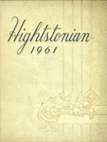 Hightstown High School 1961 yearbook cover photo