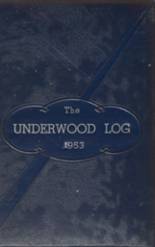 Underwood High School 1953 yearbook cover photo