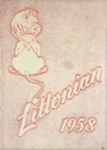 Litton High School 1958 yearbook cover photo
