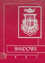 1987 Badger High School Yearbook from Kinsman, Ohio cover image