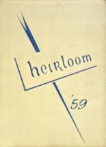 Burlington City High School 1959 yearbook cover photo