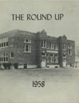 Burt High School 1958 yearbook cover photo