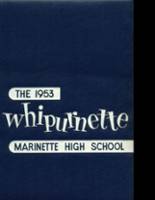 Marinette High School 1953 yearbook cover photo