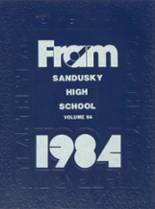 Sandusky High School 1984 yearbook cover photo