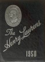Laurens High Schoool 1950 yearbook cover photo