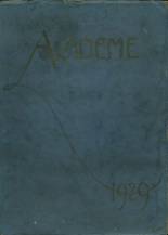 Academy High School 1929 yearbook cover photo