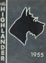 Highland Park High School 1955 yearbook cover photo